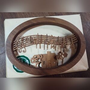 Vintage Marlow Woodcuts of Kansas 49th anniversary wood hanging